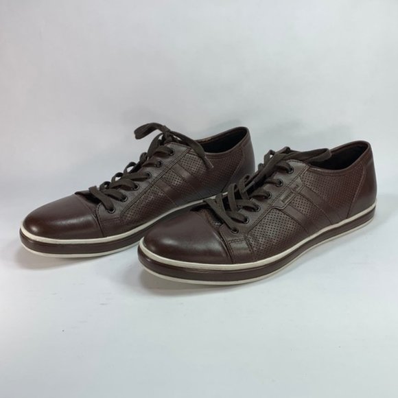 Kenneth Cole "Right On Cue" brown sneakers, Sz 8.5 - Picture 5 of 11
